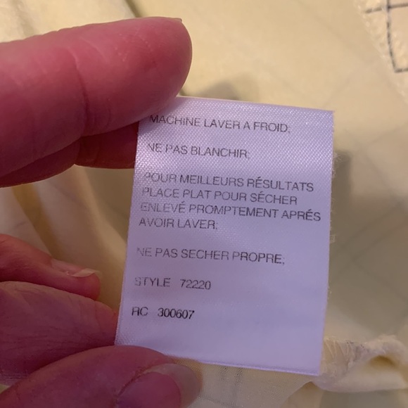 Jamie Sadock butter Yellow Blue grid pattern Sleeveless Top 1/4 zip medium - Picture 6 of 8